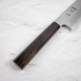 Nakagawa Blue1 Wide Bevel Kasumi Santoku 180mm Ebony Handle