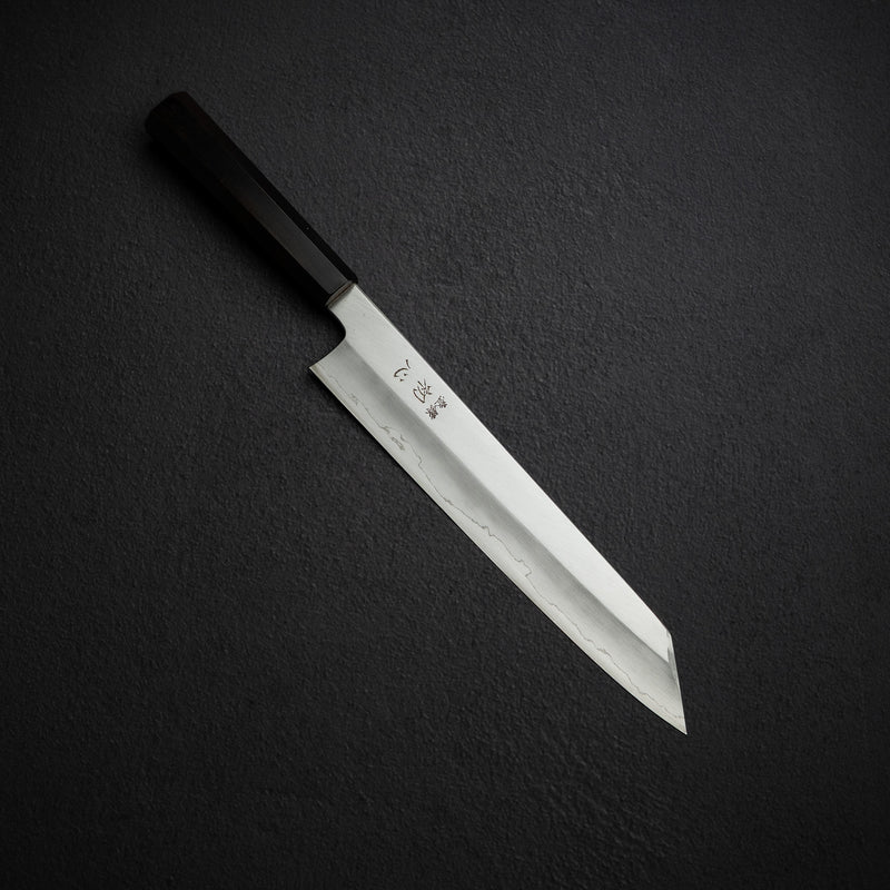 Hatsukokoro x Nakagawa Ginsan Wide-bevel K-tip Gyuto 270mm Ebony