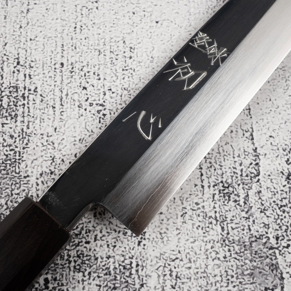 Nakagawa Ginsan K-tip Yanagiba 300 mm Mirror-polished Ebony