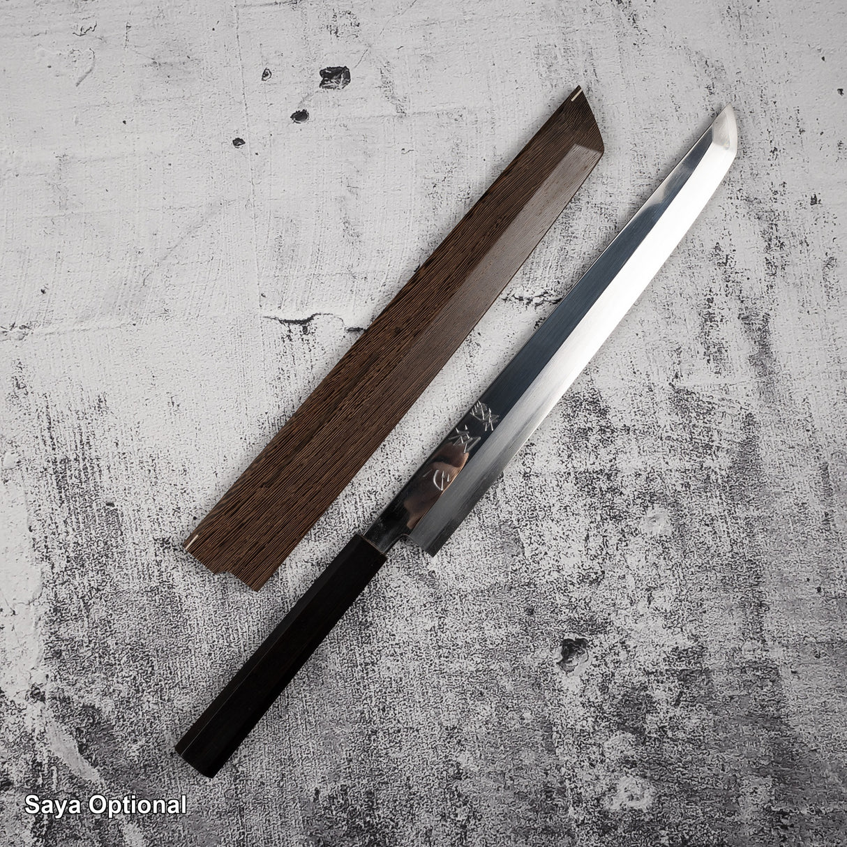 Nakagawa Ginsan Sakimaru Takobiki 300mm Mirror Polished Ebony by Hatsukokoro