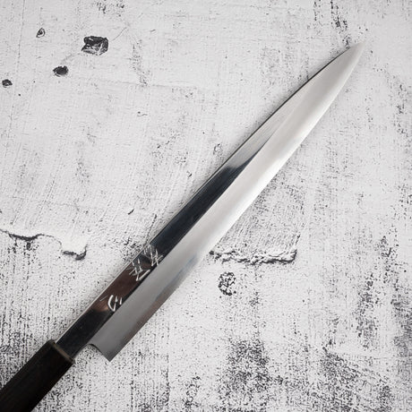 Nakagawa Ginsan Yanagiba 270mm Mirror-Polished Ebony