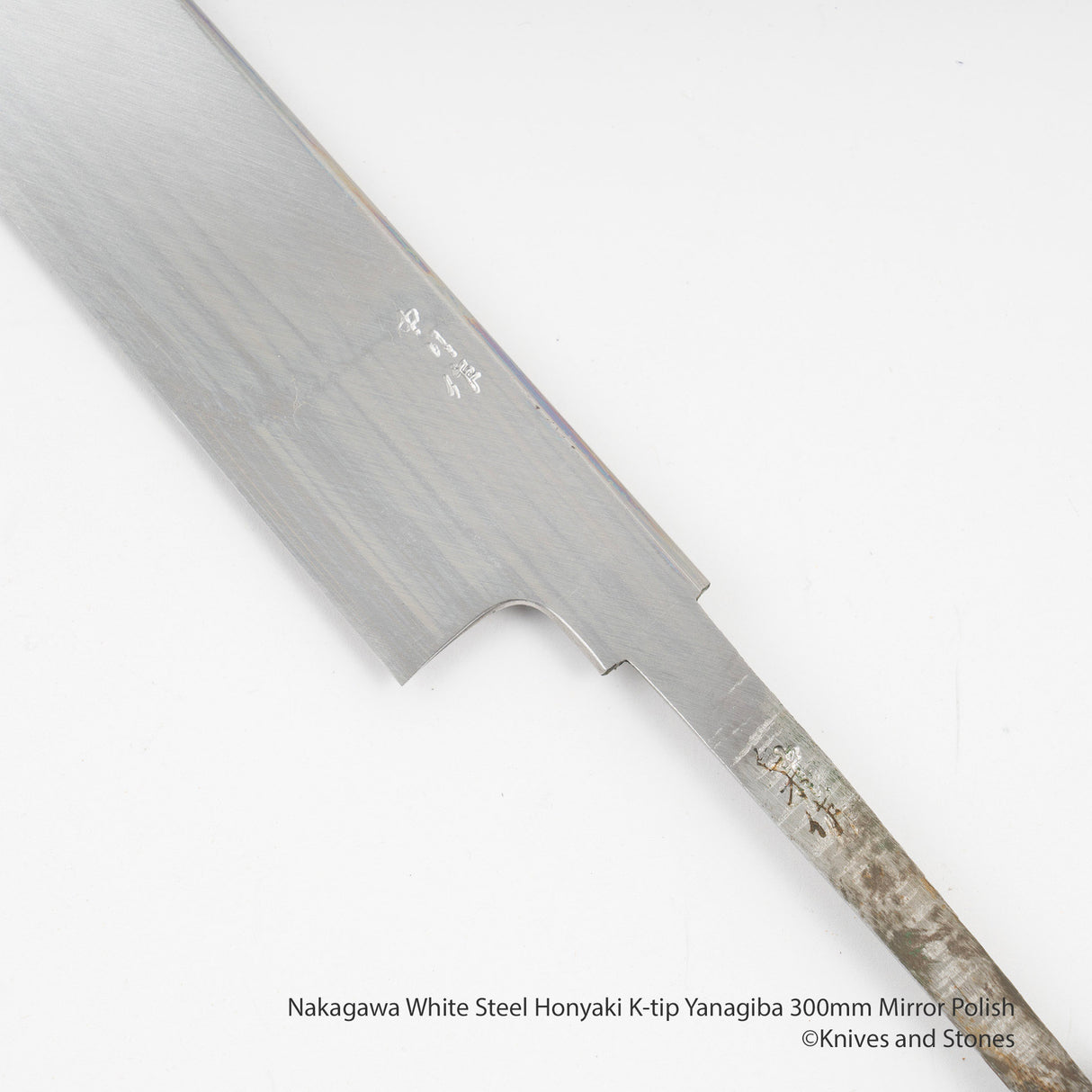 Nakagawa White Steel Honyaki K-tip Yanagiba 300mm Mirror Polish