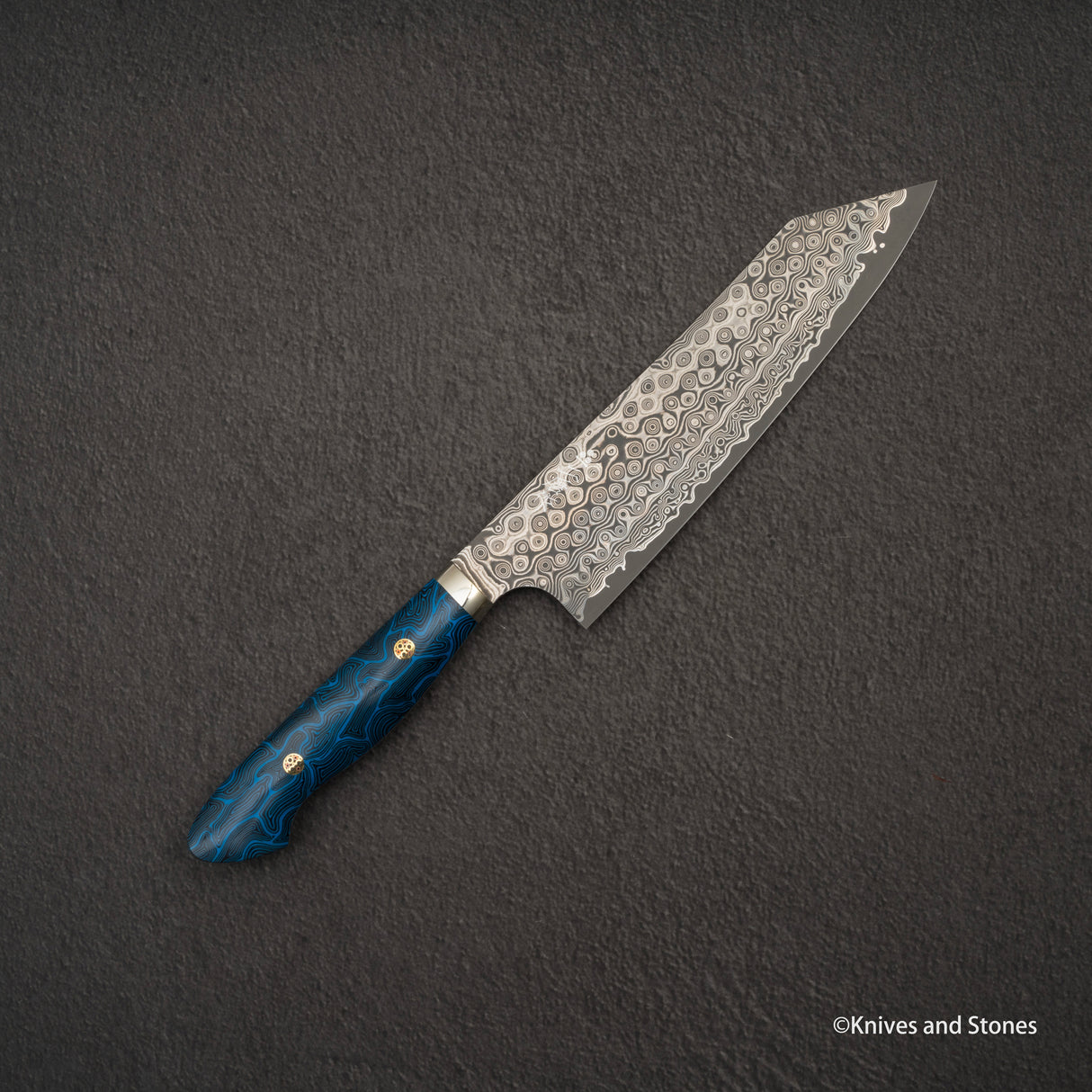 Nigara Anmon (暗紋) SG2 Raindrop Damascus K-tip Gyuto 210mm G10 Western Handle SP1