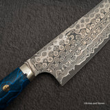 Nigara Anmon (暗紋) SG2 Raindrop Damascus K-tip Gyuto 210mm G10 Western Handle SP1