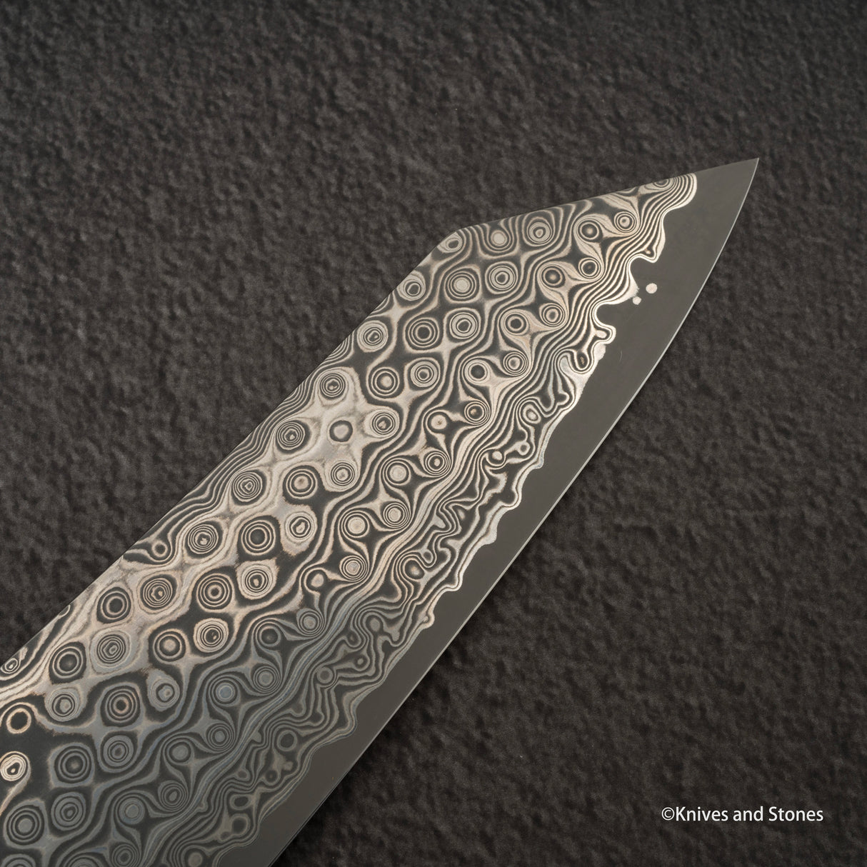 Nigara Anmon (暗紋) SG2 Raindrop Damascus K-tip Gyuto 210mm G10 Western Handle SP1