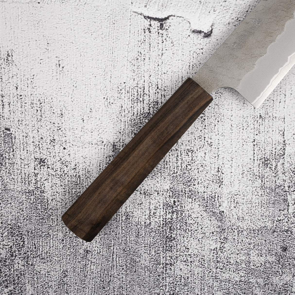 Nigara Aogami (Blue) Super Gyuto 240mm Tsuchime Black Chacate