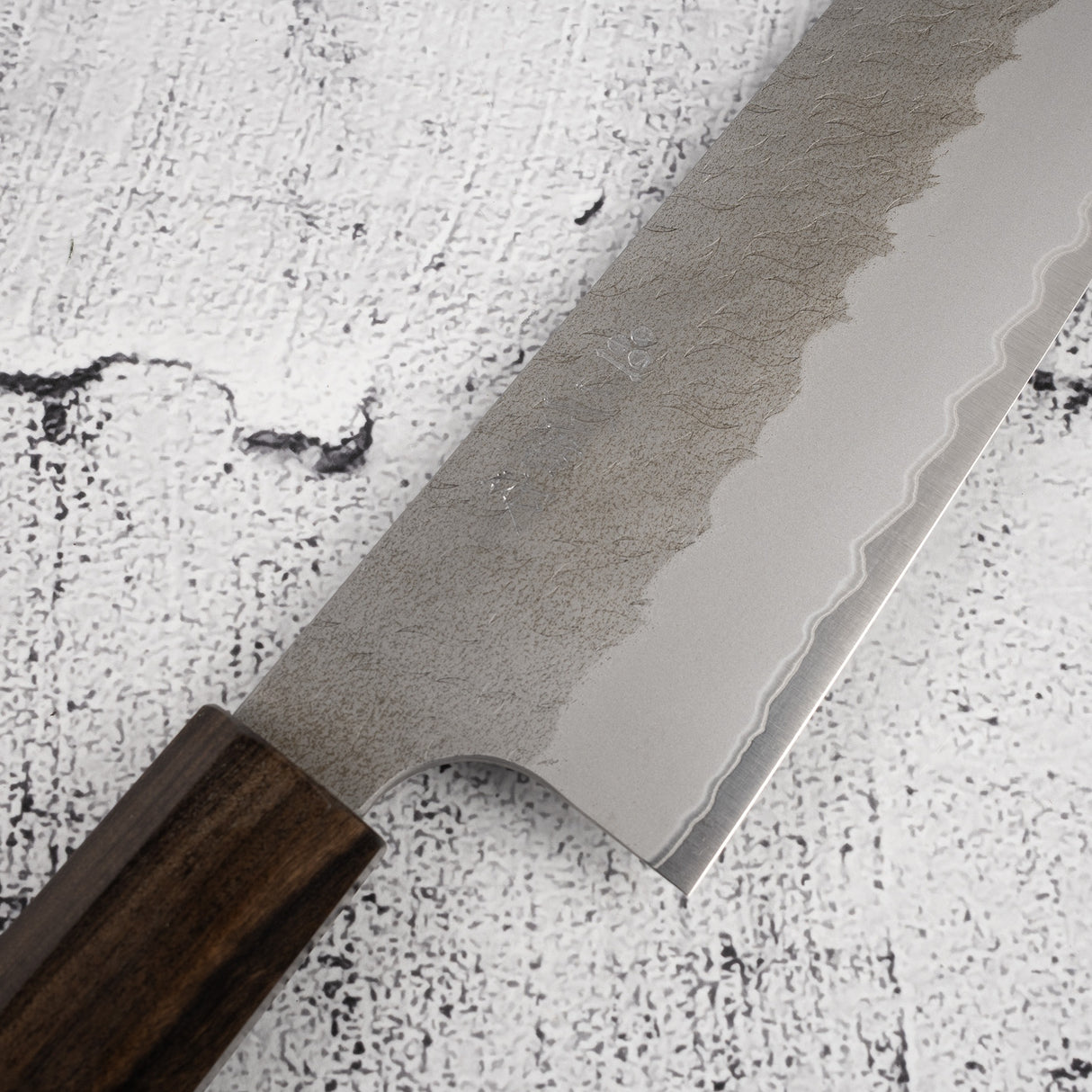 Nigara Aogami (Blue) Super Gyuto 240mm Tsuchime Black Chacate