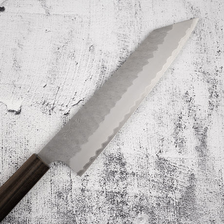Nigara Aogami (Blue) Super K-tip Gyuto 240mm Tsuchime Black Chacate