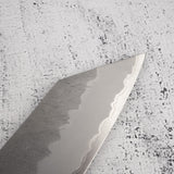 Nigara Aogami (Blue) Super K-tip Gyuto 240mm Tsuchime Black Chacate