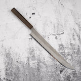 Nigara Aogami (Blue) Super Sakimaru Sujihiki 300mm Tsuchime Black Chacate