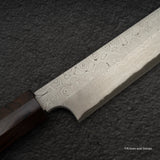 Nigara Anmon Kurozome Blue 2 Damascus Yanagiba 270mm