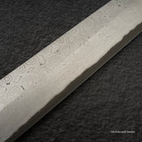 Nigara Anmon Kurozome Blue 2 Damascus Yanagiba 270mm
