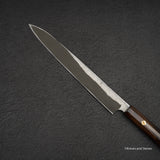 Nigara Anmon Kurozome Blue 2 Damascus Yanagiba 270mm