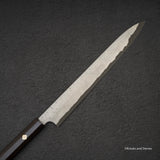 Nigara Anmon Kurozome Blue 2 Damascus Yanagiba 300mm