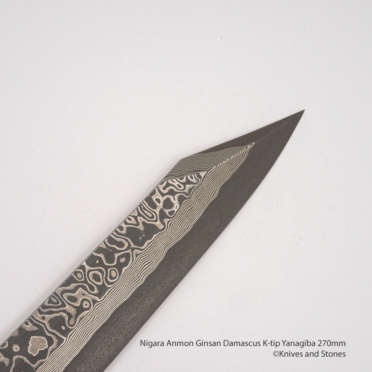 Nigara Anmon Ginsan Damascus K-tip Yanagiba 270 mm