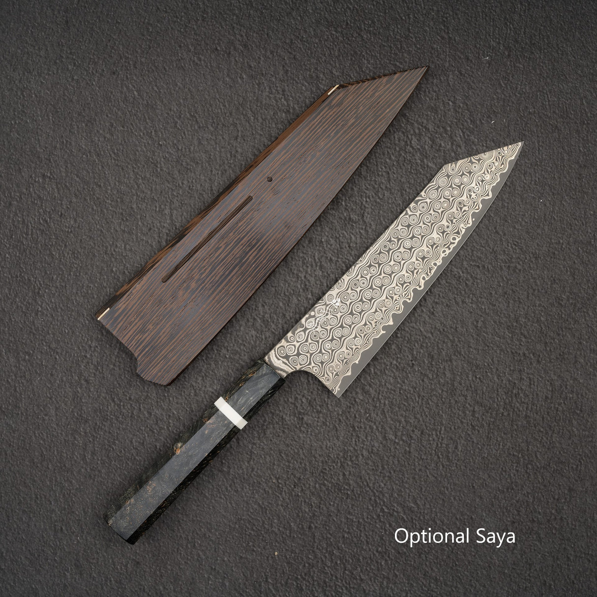 Nigara Anmon (暗紋) SG2 Damascus Kiritsuke (K-tip) Gyuto 210mm