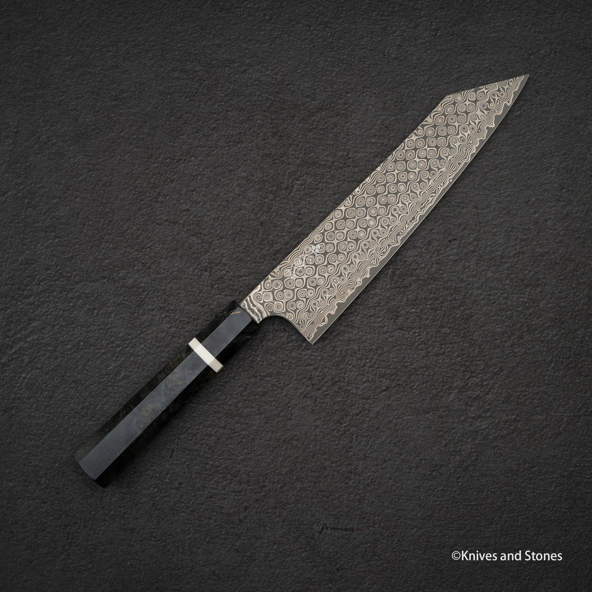 Nigara Anmon SG2 Raindrop Damascus K-tip Gyuto 240mm