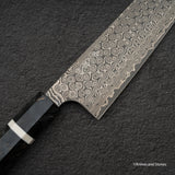 Nigara Anmon SG2 Raindrop Damascus K-tip Gyuto 240mm