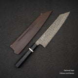 Nigara Anmon SG2 Raindrop Damascus K-tip Gyuto 240mm