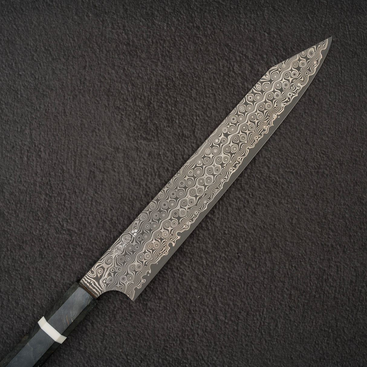 Nigara Anmon SG2 Raindrop Damascus Kiritsuki (K-tip) Sujihiki 255mm