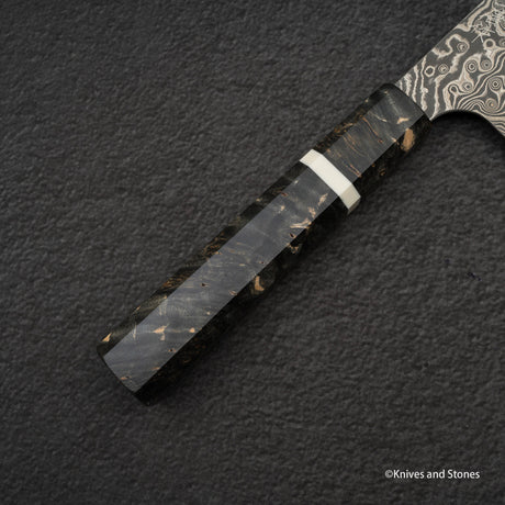 Nigara Anmon (暗紋) SG2 Raindrop Damascus Santoku 170mm