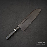 Nigara Anmon (暗紋) SG2 Raindrop Damascus Santoku 170mm