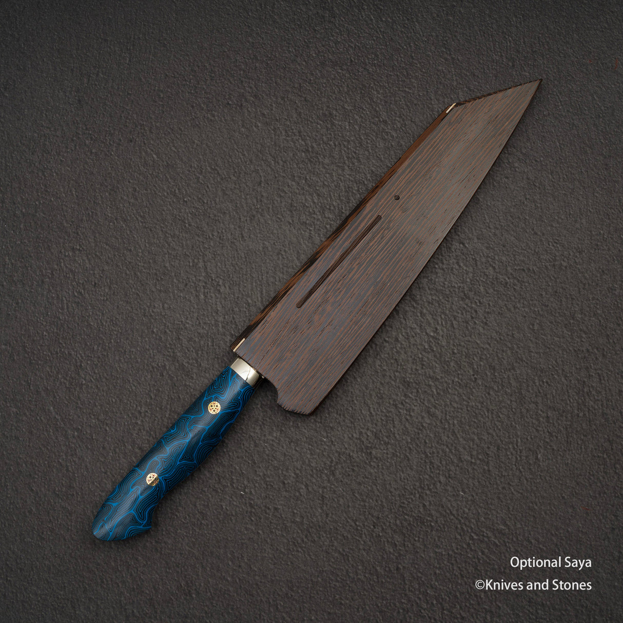 Nigara Anmon (暗紋) SG2 Raindrop Damascus K-tip Gyuto 210mm G10 Western Handle SP1