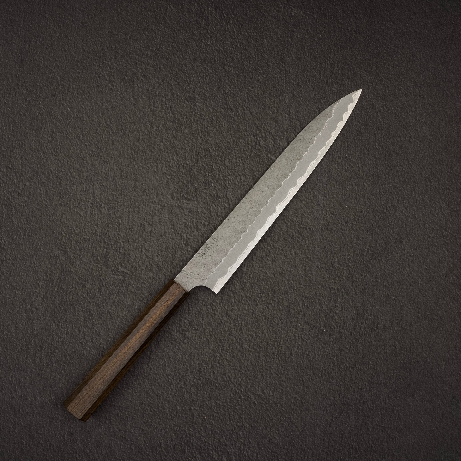 二唐刃物 磨き槌目 STRIX 牛刀 240 二唐 NIGARA 青紙スーパー鋼