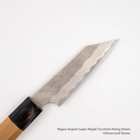 Nigara Aogami Super Matt Migaki Tsuchime Paring 95mm