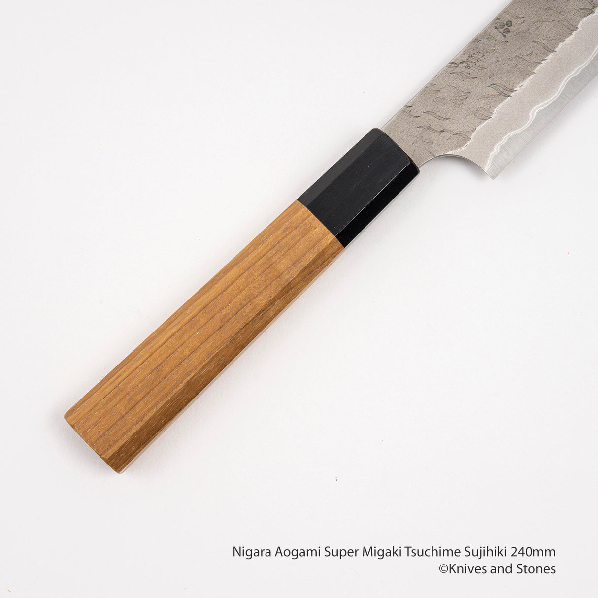 Nigara Aogami Super Matt Migaki Tsuchime Sujihiki 240mm