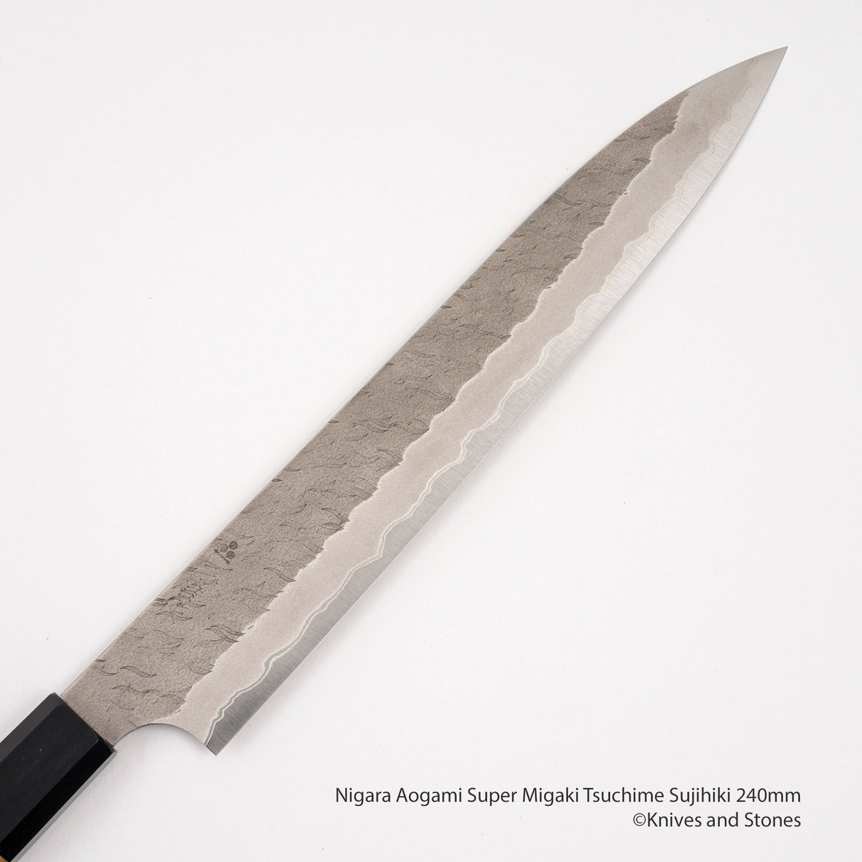 Nigara Aogami Super Matt Migaki Tsuchime Sujihiki 240mm