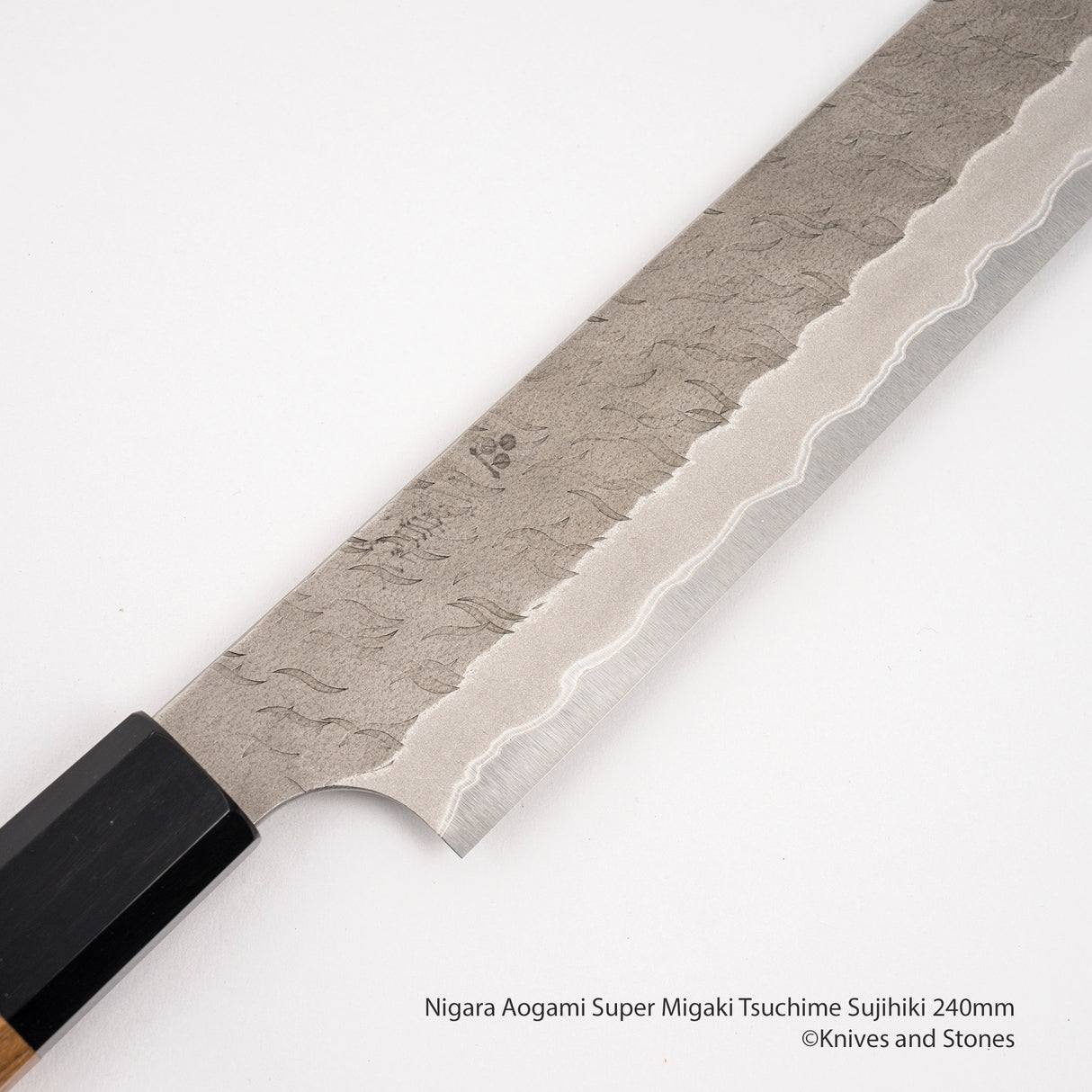 Nigara Aogami Super Matt Migaki Tsuchime Sujihiki 240mm