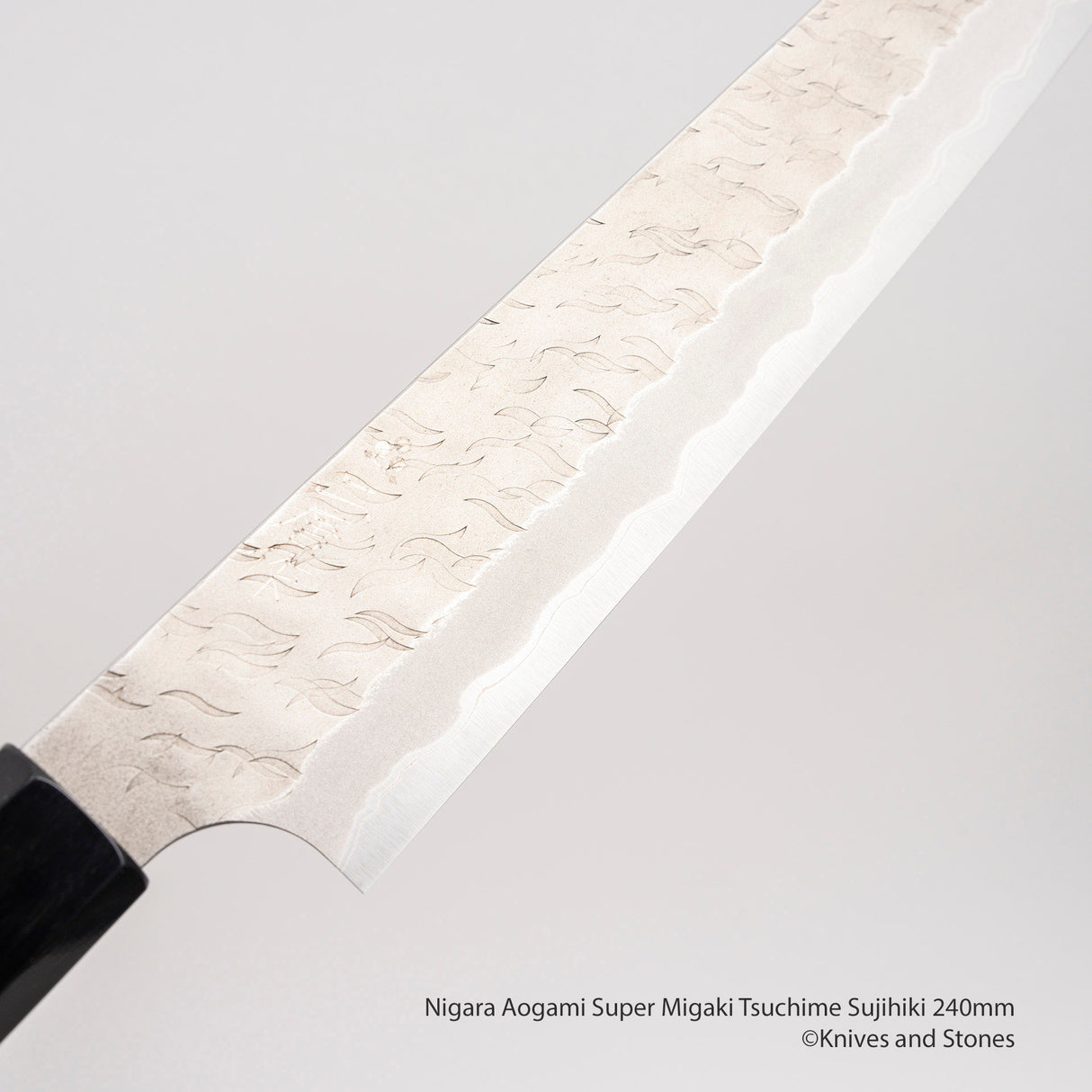 Nigara Aogami Super Matt Migaki Tsuchime Sujihiki 240mm