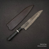 Nigara Ginsan Kurozome Damascus Gyuto 240mm Birch Handle