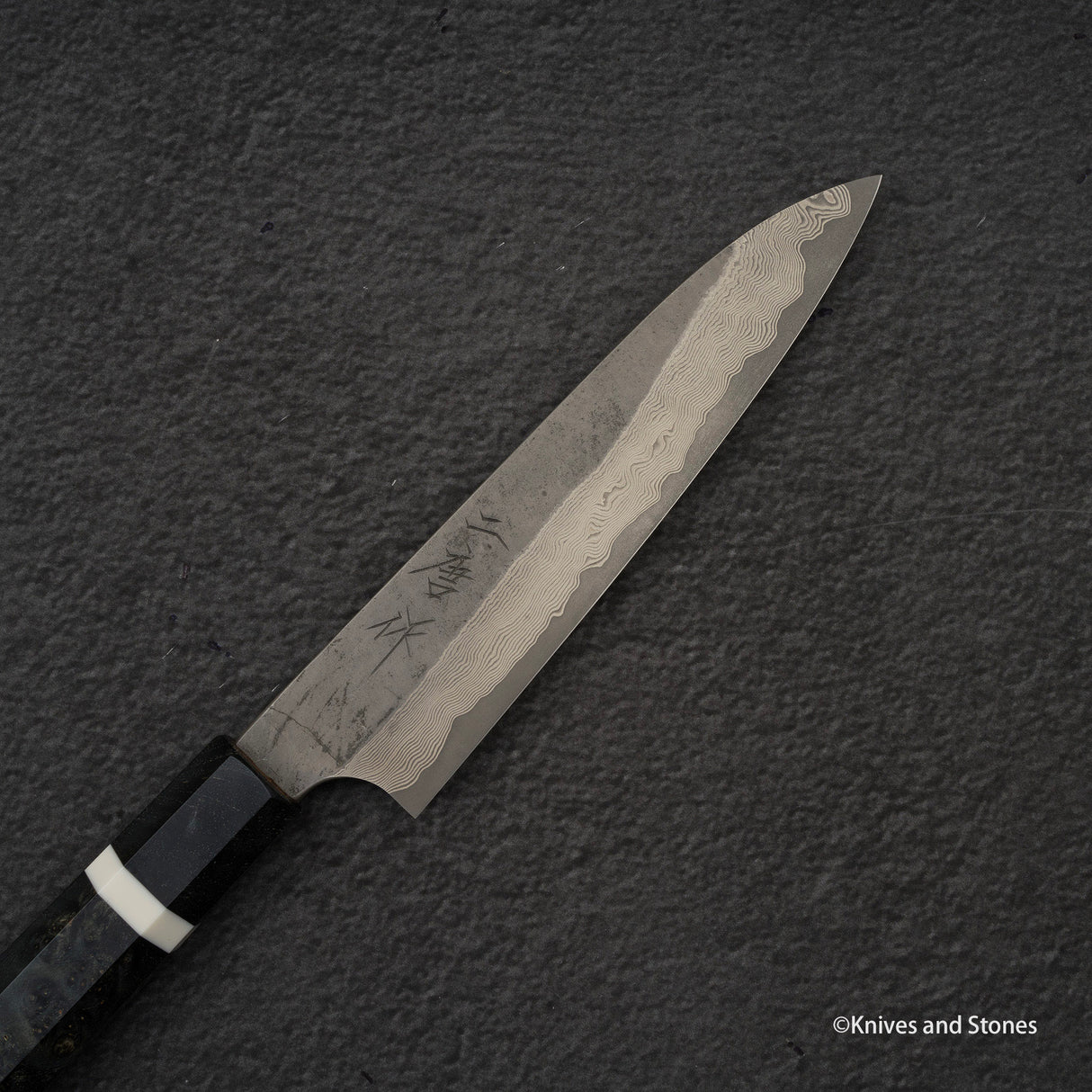 Nigara Ginsan Kurozome Damascus Petty 150mm