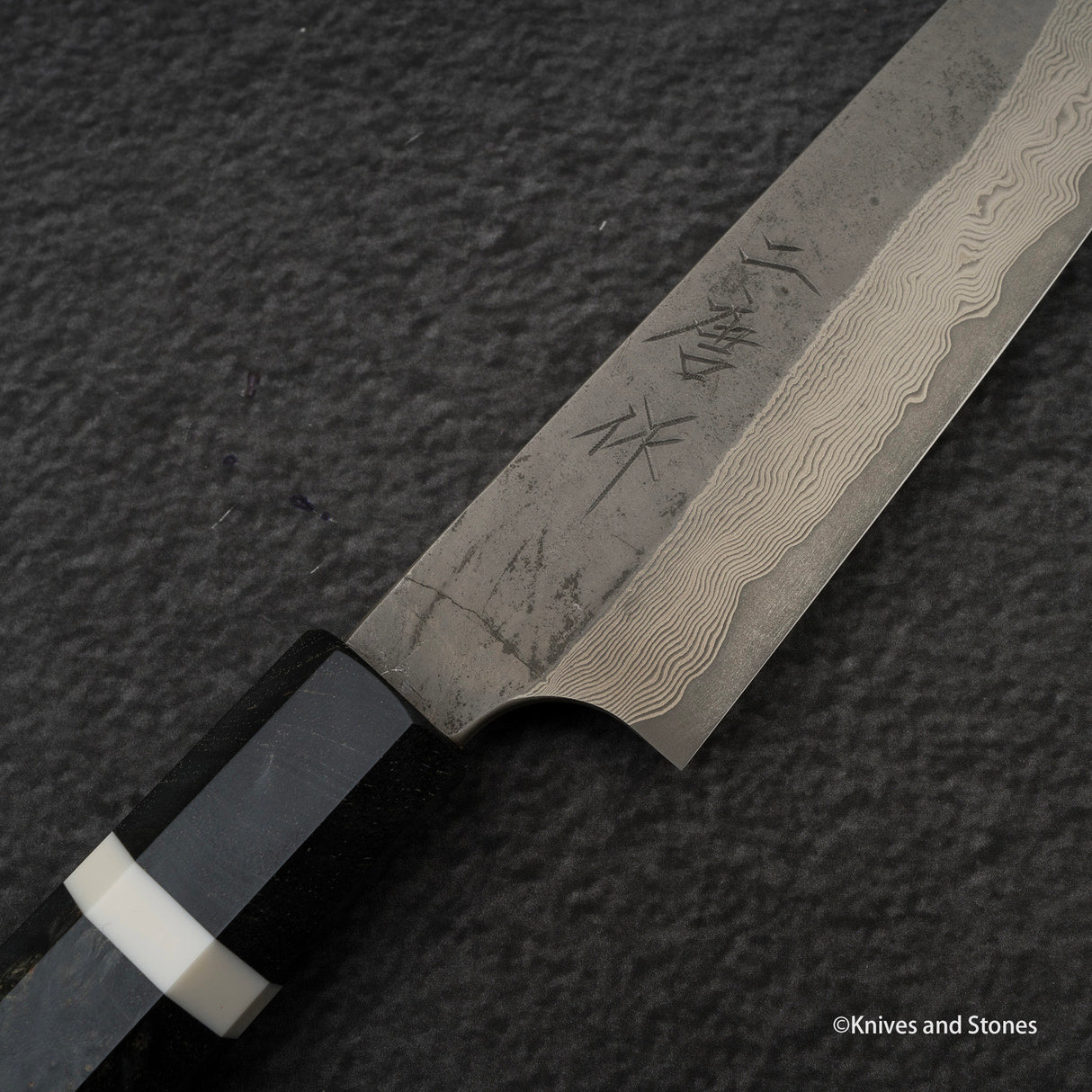 Nigara Ginsan Kurozome Damascus Petty 150mm
