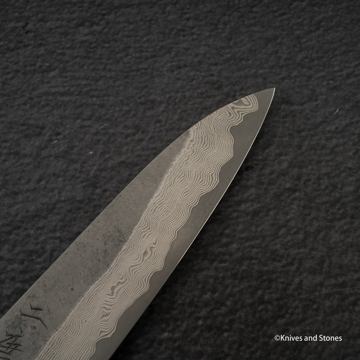 Nigara Ginsan Kurozome Damascus Petty 150mm