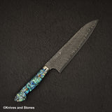 Nigara Anmon (暗紋) SG2 Raindrop Damascus Gyuto 210mm Mother-of-Pearl Inlay Handle