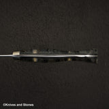 Nigara Anmon (暗紋) SG2 Raindrop Damascus Gyuto 210mm Mother-of-Pearl Inlay Handle