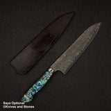 Nigara Anmon (暗紋) SG2 Raindrop Damascus Gyuto 210mm Mother-of-Pearl Inlay Handle