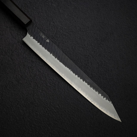 Nigara SG2 Kurouchi Tsuchime K-Tip Sujihiki 255mm Ebony