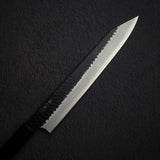 Nigara SG2 Kurouchi Tsuchime K-Tip Sujihiki 255mm Ebony