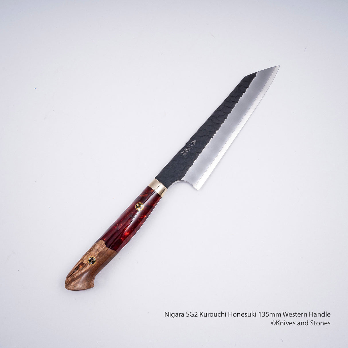 Nigara SG2 Kurouchi Tsuchime Honesuki 135mm Western Handle SP1