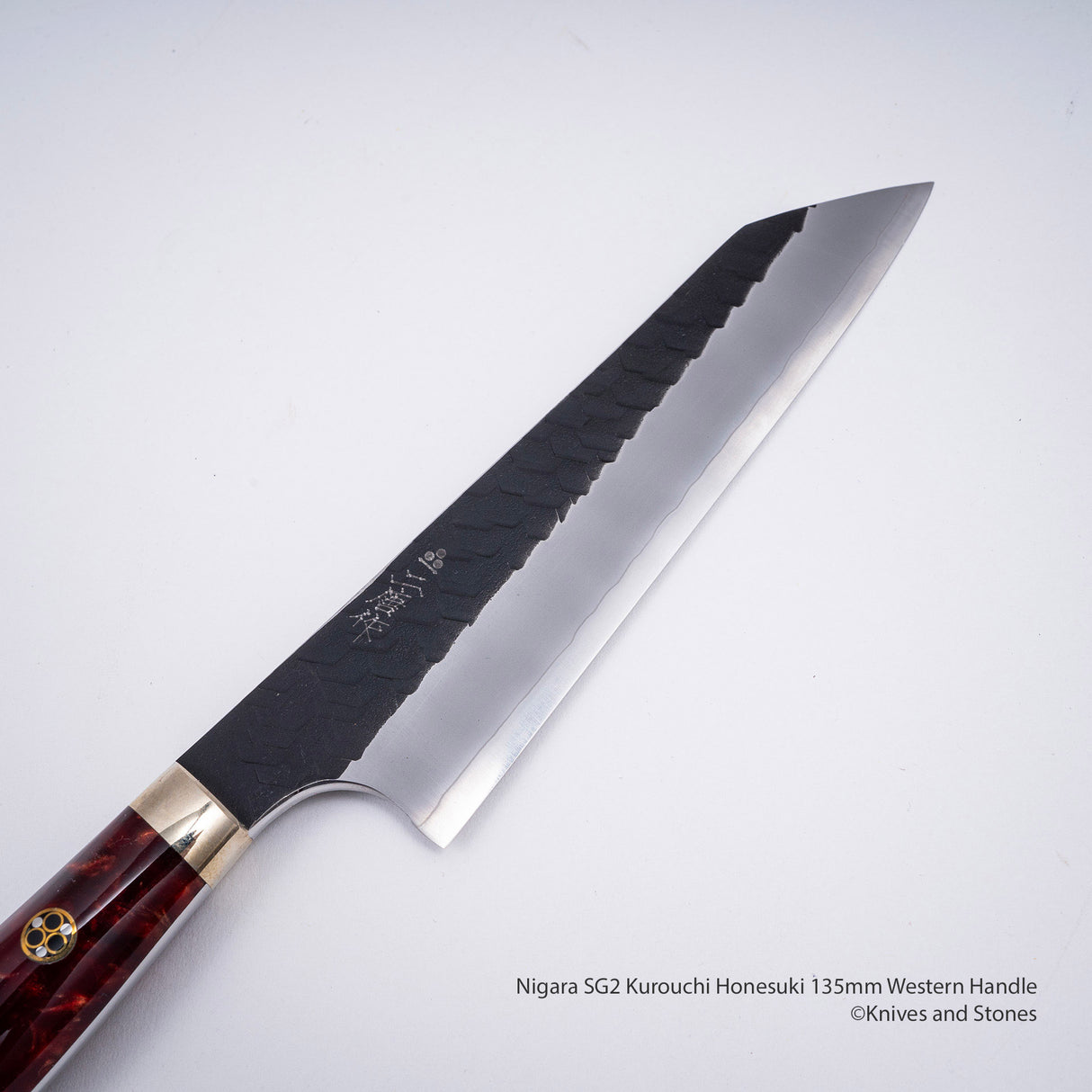 Nigara SG2 Kurouchi Tsuchime Honesuki 135mm Western Handle SP1