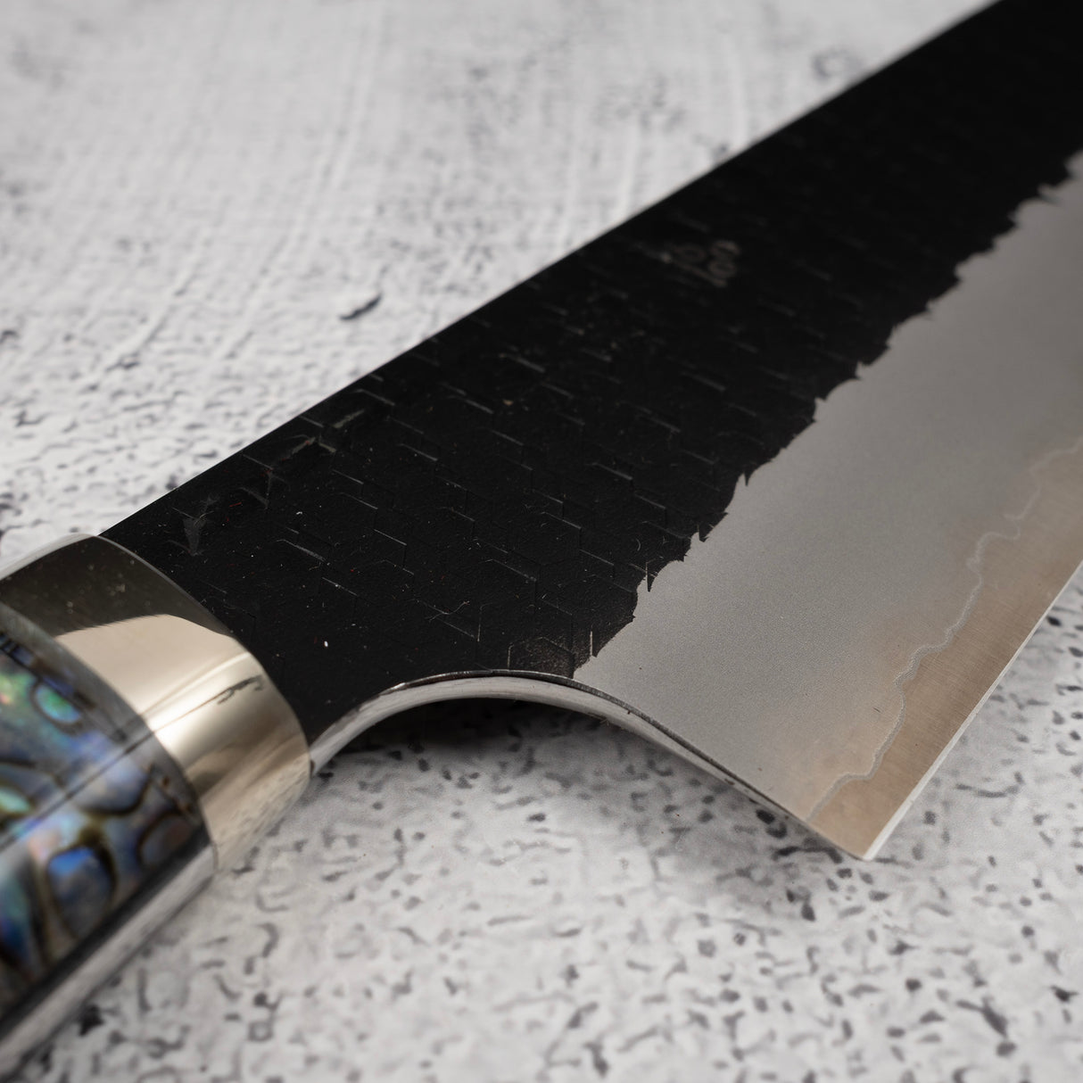 Nigara SG2 Kurouchi Tsuchime Gyuto 240mm Mother-of-pearl Handle
