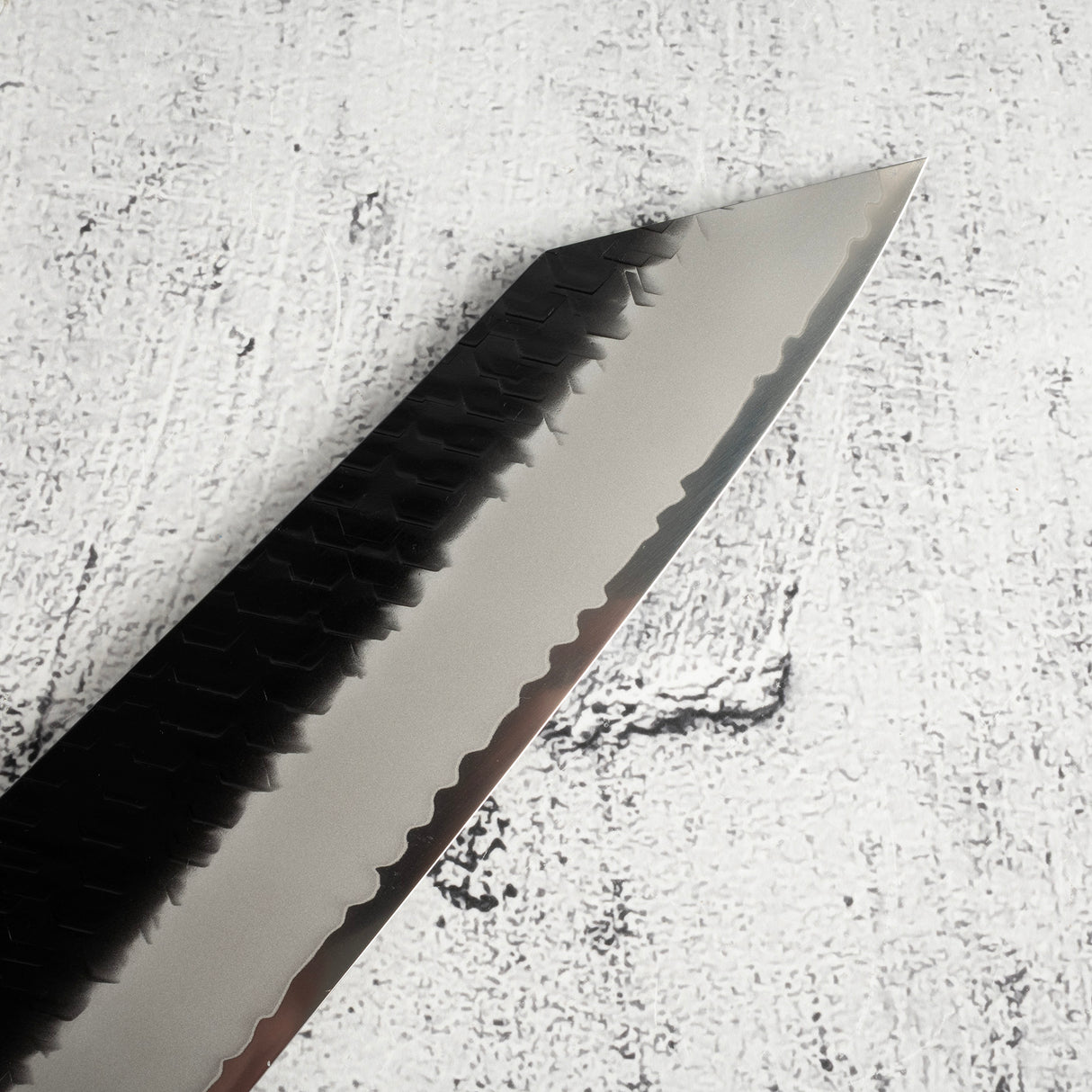 Nigara SG2 Kurouchi Tsuchime K tip Gyuto 240mm