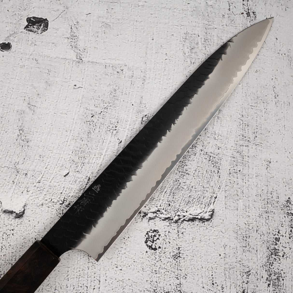Nigara SG2 Kurouchi Tsuchime Sujihiki 240mm Ebony Handle