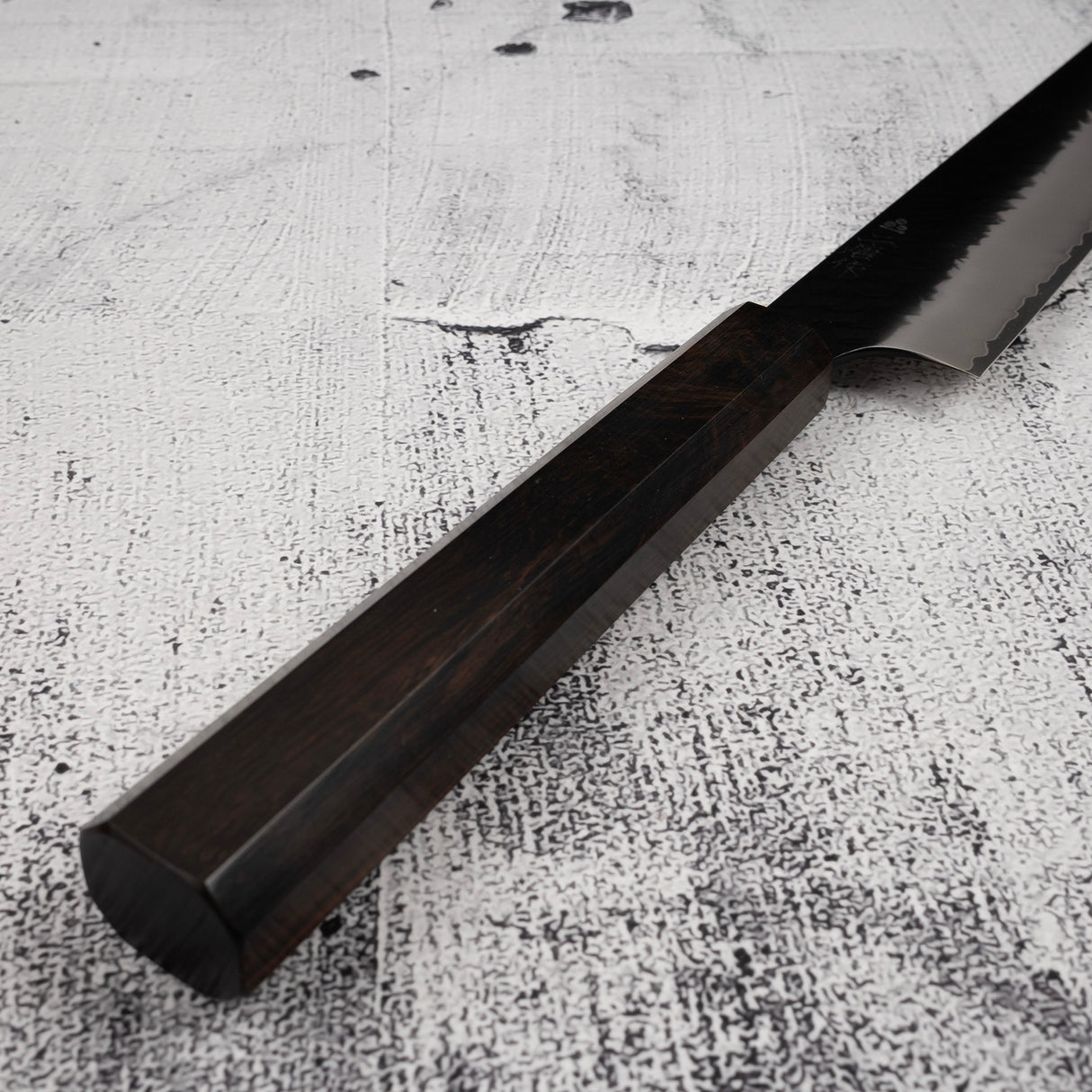 Nigara SG2 Kurouchi Tsuchime Sujihiki 240mm Ebony Handle