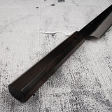 Nigara SG2 Kurouchi Tsuchime Sujihiki 240mm Ebony Handle