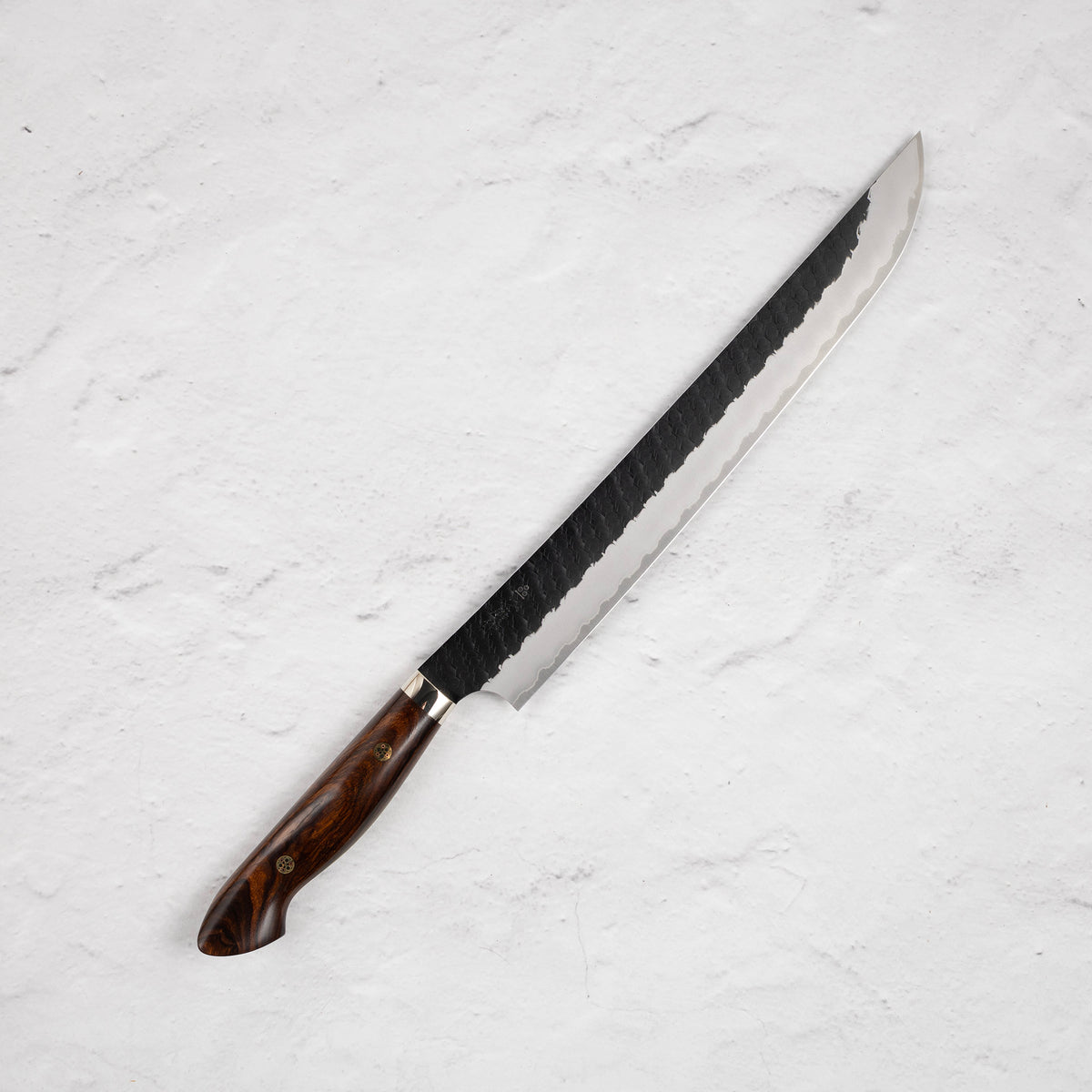 Nigara SG2 Kurouchi Tsuchime Sujihiki 300mm Western Ironwood